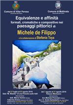 Equivalenze e affinità formali, cromatiche e compositive nei paesaggi pittorici di Michele  De Filippo
